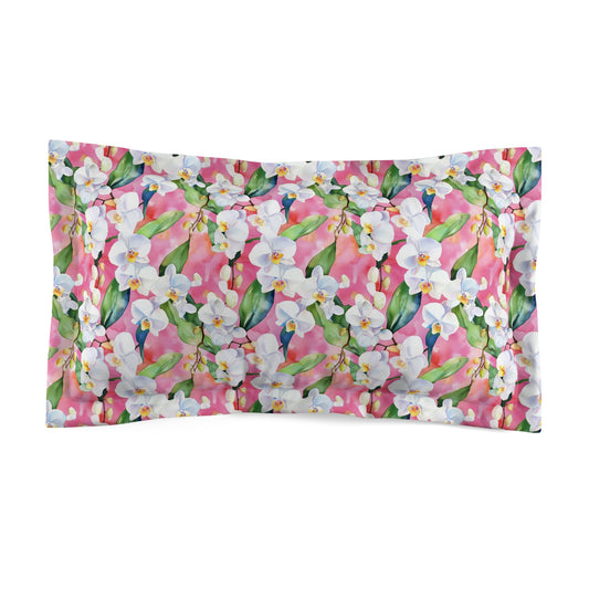 Pillow Sham - White Gardenia Floral Spring Refresh