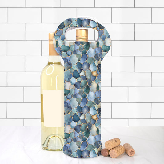 Wine Tote - Beach Sea Glass