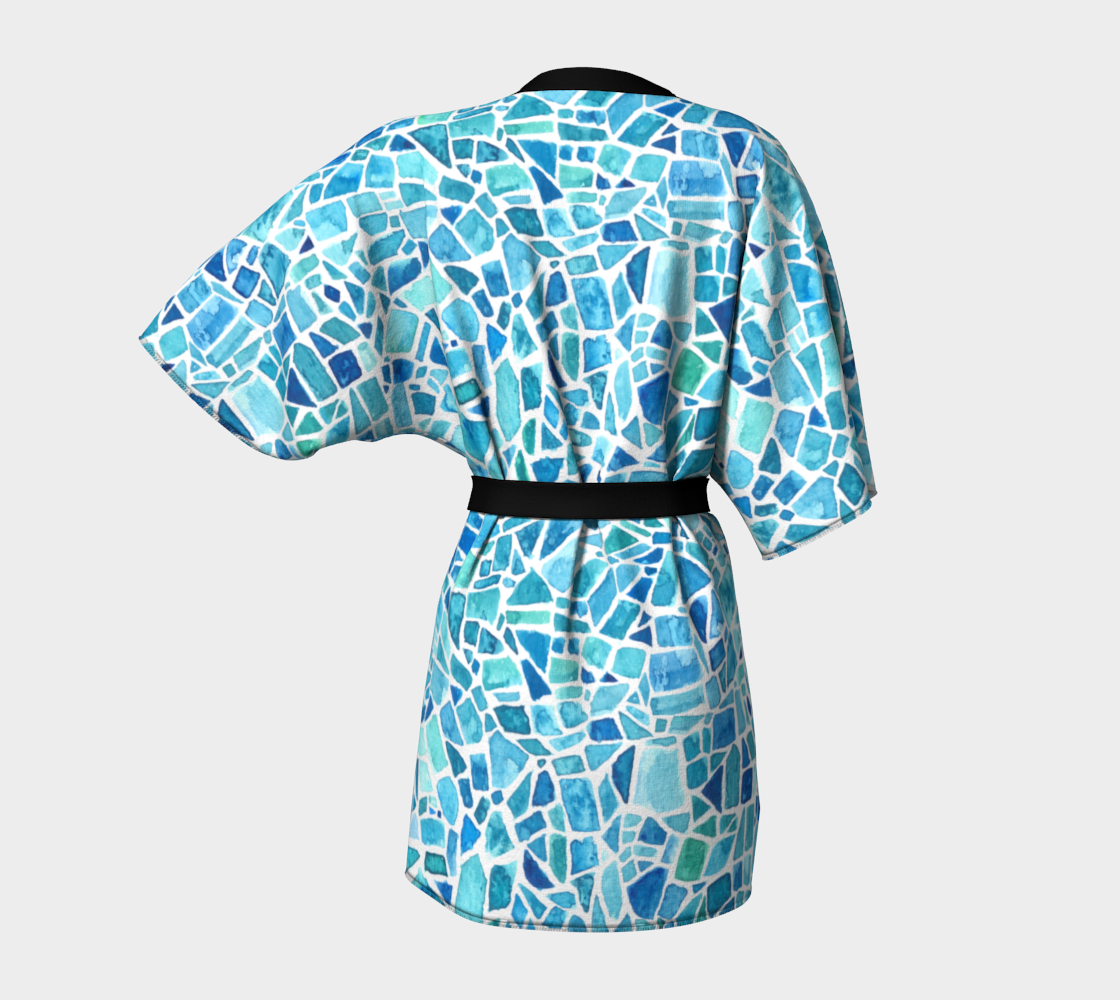 Beach Sea Glass Short Kimono